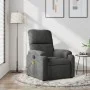Sillón reclinable de masaje tela de microfibra gris oscuro de , Sillones - Ref: Foro24-373458, Precio: 292,28 €, Descuento: %