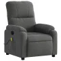 Sillón reclinable de masaje tela de microfibra gris oscuro de , Sillones - Ref: Foro24-373458, Precio: 292,28 €, Descuento: %