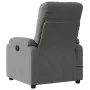 Sillón reclinable de masaje tela de microfibra gris oscuro de , Sillones - Ref: Foro24-373458, Precio: 292,28 €, Descuento: %