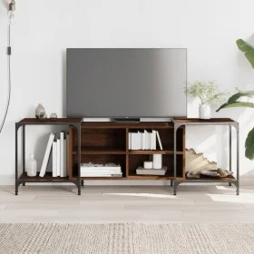 Engineered wood TV stand in brown oak color, 153x37x50 cm by , TV Furniture - Ref: Foro24-837606, Price: 73,75 €, Discount: %
