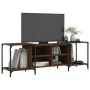 Engineered wood TV stand in brown oak color, 153x37x50 cm by , TV Furniture - Ref: Foro24-837606, Price: 73,75 €, Discount: %