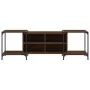 Engineered wood TV stand in brown oak color, 153x37x50 cm by , TV Furniture - Ref: Foro24-837606, Price: 73,75 €, Discount: %