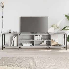 Sonoma graues Parkett TV-Möbel 203x37x50 cm von , TV-Möbel - Ref: Foro24-837610, Preis: 83,89 €, Rabatt: %