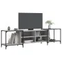 TV stand made of Sonoma gray engineered wood 203x37x50 cm by , TV Furniture - Ref: Foro24-837610, Price: 83,89 €, Discount: %