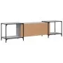 TV stand made of Sonoma gray engineered wood 203x37x50 cm by , TV Furniture - Ref: Foro24-837610, Price: 83,89 €, Discount: %