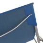 Klappbare Strandkörbe 2 Einheiten aus Stahl und blauem Oxford-Stoff von vidaXL, Gartenstühle - Ref: Foro24-44358, Preis: 77,7...