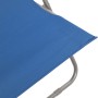 Klappbare Strandkörbe 2 Einheiten aus Stahl und blauem Oxford-Stoff von vidaXL, Gartenstühle - Ref: Foro24-44358, Preis: 77,7...