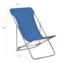 Klappbare Strandkörbe 2 Einheiten aus Stahl und blauem Oxford-Stoff von vidaXL, Gartenstühle - Ref: Foro24-44358, Preis: 77,7...