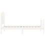 Estructura de cama con cabecero madera maciza blanco 100x200 cm de , Camas y somieres - Ref: Foro24-3192287, Precio: 162,06 €...