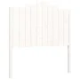 White solid wood bed frame with headboard 100x200 cm by , Beds and slatted bases - Ref: Foro24-3192287, Price: 159,34 €, Disc...