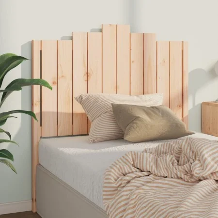 Solid pine wood bed headboard 106x4x110 cm by , Headboards and footboards - Ref: Foro24-818455, Price: 57,80 €, Discount: %