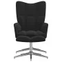 Relaxation chair with black velvet footrest by , Armchairs - Ref: Foro24-328134, Price: 164,56 €, Discount: %