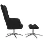 Relaxation chair with black velvet footrest by , Armchairs - Ref: Foro24-328134, Price: 164,56 €, Discount: %