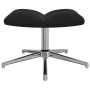 Silla de relajación con reposapiés terciopelo negro de , Sillones - Ref: Foro24-328134, Precio: 144,80 €, Descuento: %