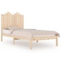 Solid pine wood bed frame 100x200 cm by , Beds and slatted bases - Ref: Foro24-3103768, Price: 110,78 €, Discount: %