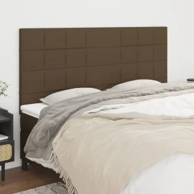 Headboards 4 units of dark brown fabric 80x5x78/88 cm by , Headboards and footboards - Ref: Foro24-3116341, Price: 117,07 €, ...