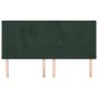 Cabeceros 4 unidades de terciopelo verde oscuro 80x5x78/88 cm de , Cabeceros y pies de cama - Ref: Foro24-3116627, Precio: 11...