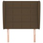 Headboard with dark brown fabric ears 83x23x118/128 cm by , Headboards and footboards - Ref: Foro24-3117933, Price: 69,80 €, ...