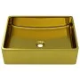 Sink 41x30x12 cm ceramic gold by vidaXL, Sinks - Ref: Foro24-143496, Price: 74,57 €, Discount: %