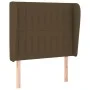 Kopfteil mit dunkelbraunen Stoffohren 93x23x118/128 cm von , Kopf- und Fußteile - Ref: Foro24-3118179, Preis: 66,32 €, Rabatt: %