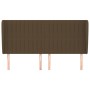Headboard with dark brown fabric ears 163x23x118/128 cm by , Headboards and footboards - Ref: Foro24-3118203, Price: 115,13 €...