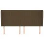 Headboard with dark brown fabric ears 163x23x118/128 cm by , Headboards and footboards - Ref: Foro24-3118203, Price: 111,08 €...
