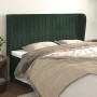 Kopfteil mit dunkelgrünen Samtohren 183x23x118/128cm von , Kopf- und Fußteile - Ref: Foro24-3118257, Preis: 154,26 €, Rabatt: %