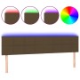 Kopfteil mit LED aus dunkelbraunem Stoff 160x5x78/88 cm von , Kopf- und Fußteile - Ref: Foro24-3121621, Preis: 58,65 €, Rabat...