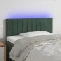 LED-Kopfteil aus dunkelgrünem Samt, 80 x 5 x 78/88 cm von , Kopf- und Fußteile - Ref: Foro24-3121883, Preis: 37,44 €, Rabatt: %
