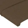 Dunkelbraunes Stoffkopfteil mit LED 163x16x78/88 cm von , Kopf- und Fußteile - Ref: Foro24-3123245, Preis: 73,37 €, Rabatt: %