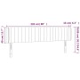 Kopfteil mit LED aus dunkelbraunem Stoff 203x16x78/88 cm von , Kopf- und Fußteile - Ref: Foro24-3123499, Preis: 75,41 €, Raba...