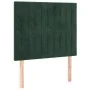 Estructura cama con cabecero terciopelo verde oscuro 80x200 cm de , Camas y somieres - Ref: Foro24-3125846, Precio: 137,76 €,...