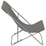 Klappbare Strandstühle 2 Einheiten aus Stahl und grauem Oxford-Stoff von vidaXL, Gartenstühle - Ref: Foro24-44361, Preis: 64,...
