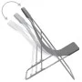 Klappbare Strandstühle 2 Einheiten aus Stahl und grauem Oxford-Stoff von vidaXL, Gartenstühle - Ref: Foro24-44361, Preis: 64,...