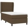 Box spring bed with dark brown fabric mattress 90x200 cm by , Beds and slatted bases - Ref: Foro24-3128096, Price: 332,00 €, ...