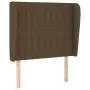 Box spring bed with dark brown fabric mattress 90x200 cm by , Beds and slatted bases - Ref: Foro24-3128096, Price: 332,00 €, ...