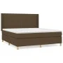 Box spring bed with dark brown fabric mattress 180x200 cm by , Beds and slatted bases - Ref: Foro24-3132172, Price: 591,61 €,...