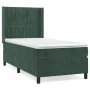 Box spring bed with dark green velvet mattress 100x200 cm by , Beds and slatted bases - Ref: Foro24-3132786, Price: 373,66 €,...