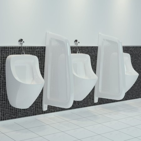Weiße Keramikwand-Urinal-Sichtschutztrennwand von vidaXL, Urinale - Ref: Foro24-143852, Preis: 161,32 €, Rabatt: %