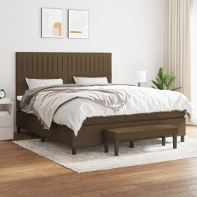 Boxspringbett mit dunkelbrauner Stoffmatratze 180x200 cm von , Betten und Lattenroste - Ref: Foro24-3136776, Preis: 644,86 €,...