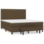 Boxspringbett mit dunkelbrauner Stoffmatratze 180x200 cm von , Betten und Lattenroste - Ref: Foro24-3136776, Preis: 617,31 €,...