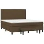 Boxspringbett mit dunkelbrauner Stoffmatratze 180x200 cm von , Betten und Lattenroste - Ref: Foro24-3136776, Preis: 617,31 €,...