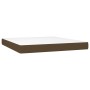 Cama box spring colchón luces LED tela marrón oscuro 180x200cm de , Camas y somieres - Ref: Foro24-3138496, Precio: 627,60 €,...