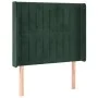 Box spring bed with mattress and LED dark green velvet 90x200 cm by , Beds and slatted bases - Ref: Foro24-3139664, Price: 36...