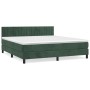 Boxspringbett mit dunkelgrüner Samtmatratze 160x200 cm von , Betten und Lattenroste - Ref: Foro24-3141434, Preis: 507,98 €, R...