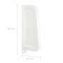 Separador de privacidad de urinario de pared cerámica blanco de vidaXL, Urinarios - Ref: Foro24-143852, Precio: 140,59 €