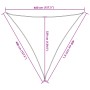 Toldo de vela blanco HDPE 160 g/m² 4x4x4 m