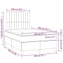 Cama box spring con colchón terciopelo verde oscuro 120x200 cm de , Camas y somieres - Ref: Foro24-3143136, Precio: 448,20 €,...
