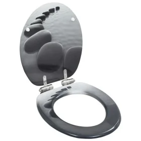 WC toilet seat with soft-closing lid MDF stone design by vidaXL, Toilet and bidet seats - Ref: Foro24-143928, Price: 45,65 €,...