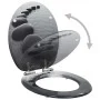 WC toilet seat with soft-closing lid MDF stone design by vidaXL, Toilet and bidet seats - Ref: Foro24-143928, Price: 45,65 €,...